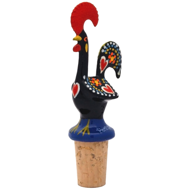 Good Luck Traditional Portuguese Rooster Wine Bottle Stopper