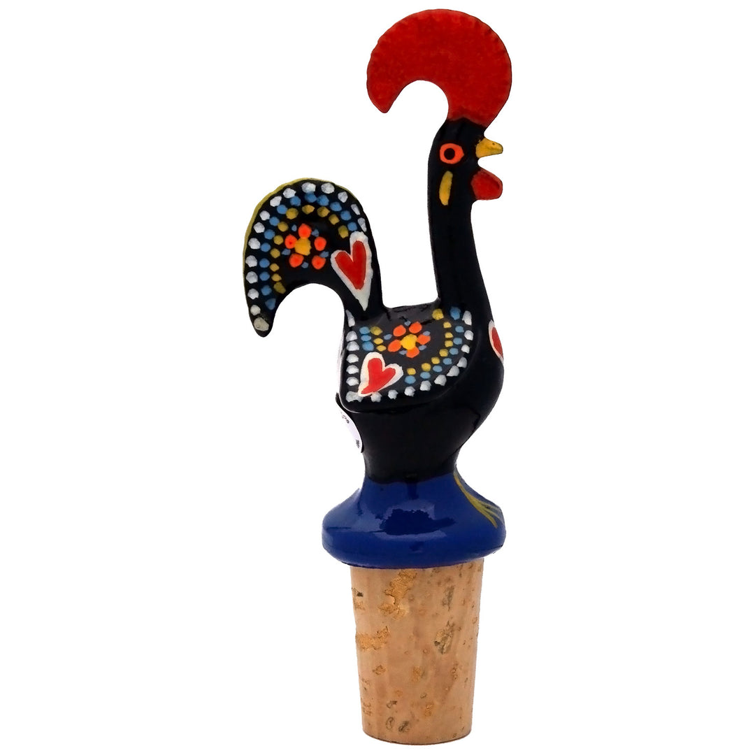 Good Luck Traditional Portuguese Rooster Wine Bottle Stopper