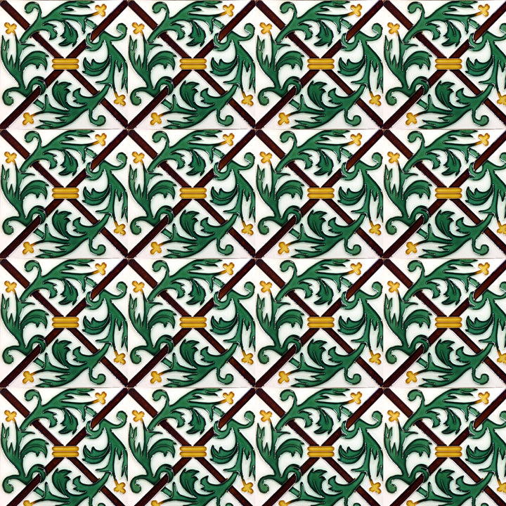 Decorative Hand Painted Portuguese Ceramic Tiles