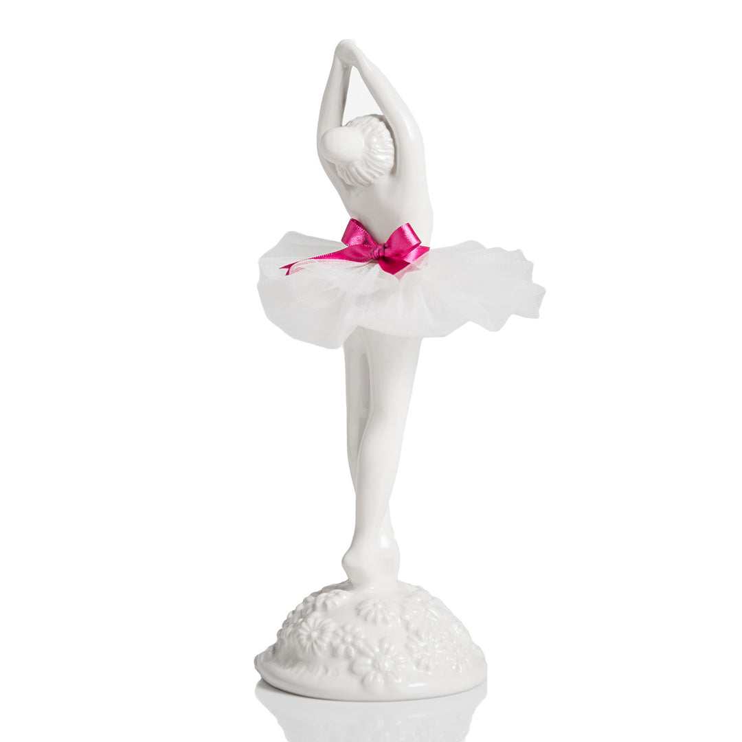 The Ballerina Girl is a delicate and sweet decorative piece that will transport you or your loved one to a realm of dreams, music and peace.