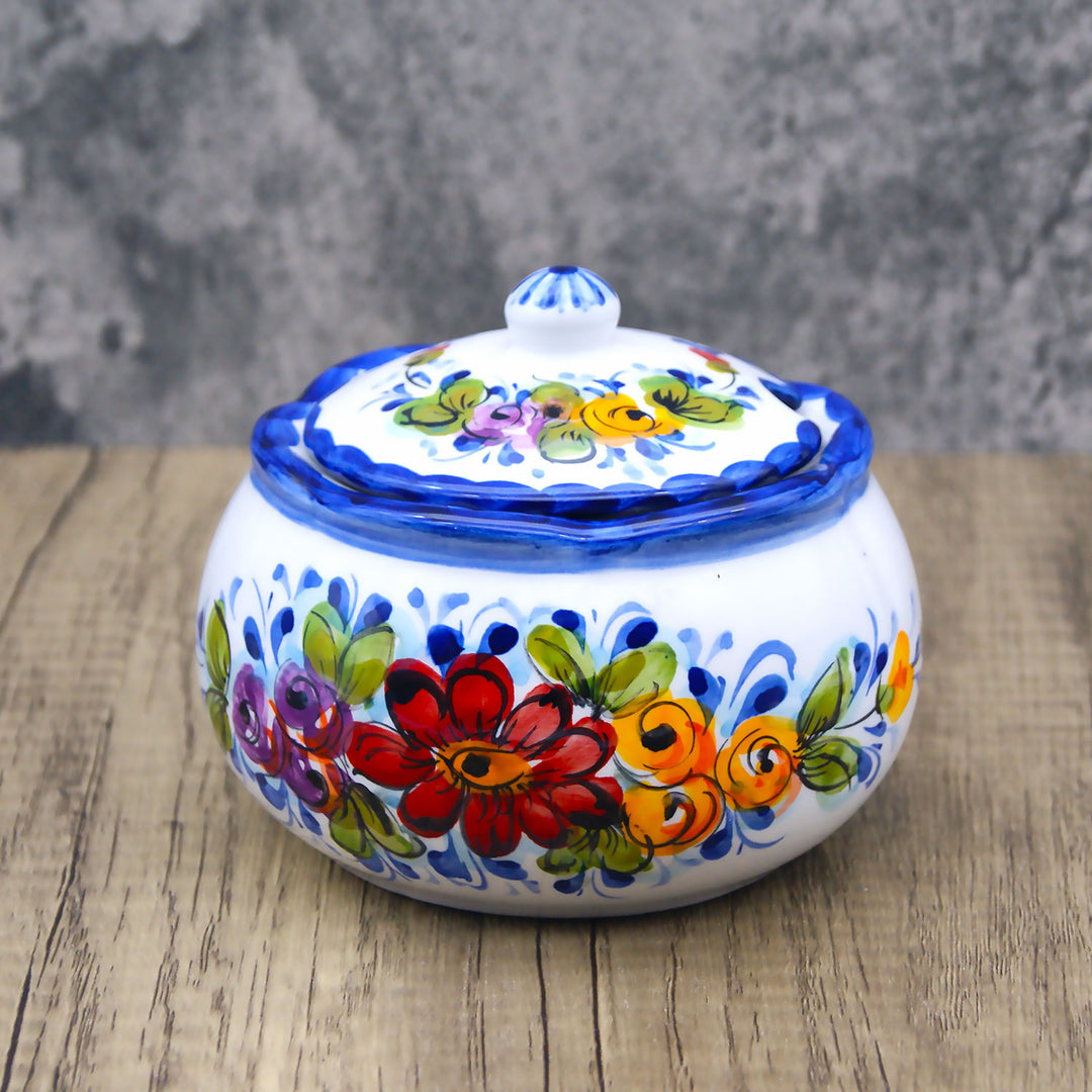 Handmade ceramic pot sugar bowl kitchen decorating ideas pottery pot with  lid