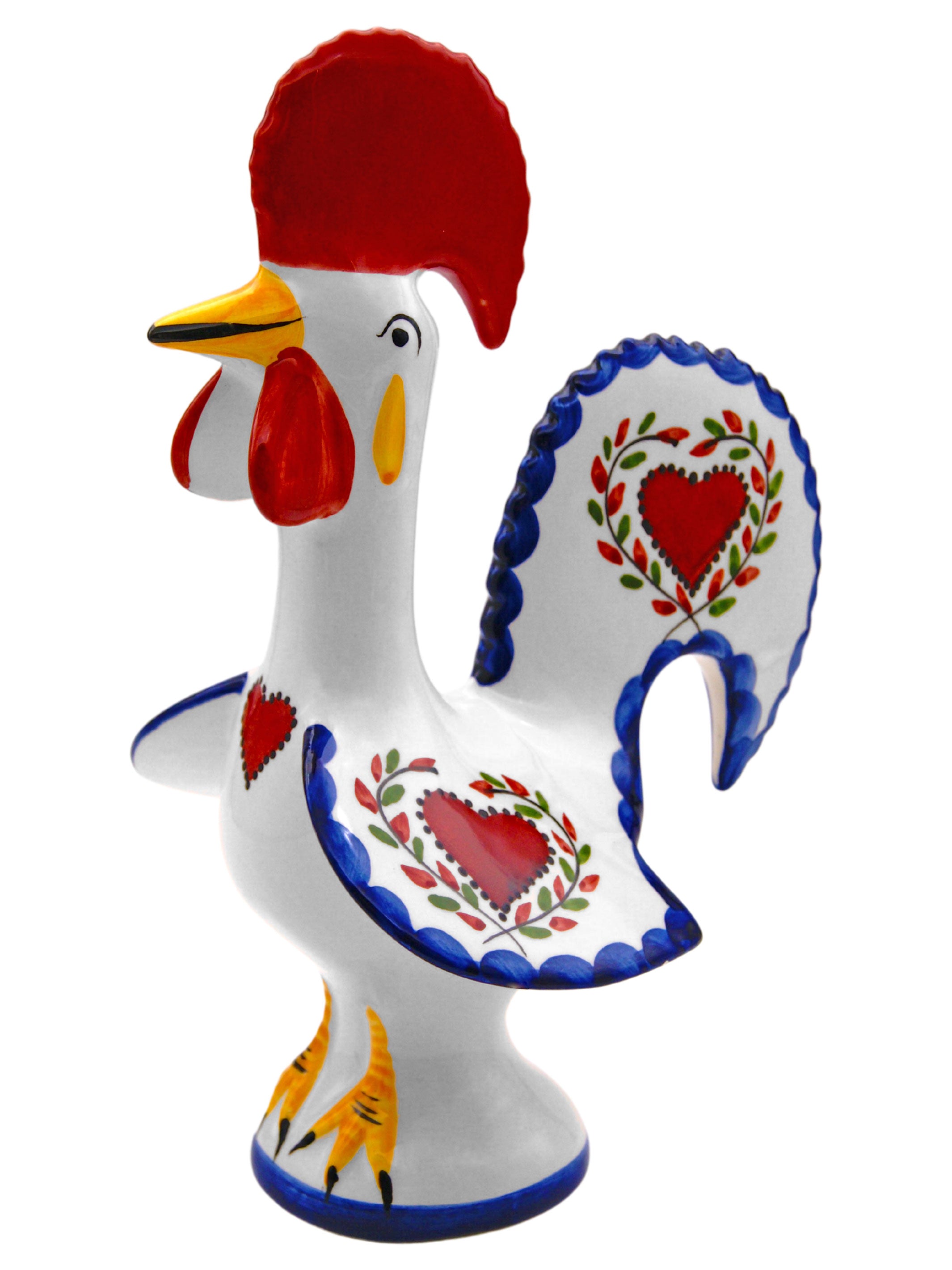 Hand Painted Traditional Portuguese Ceramic Rooster – Lusitano