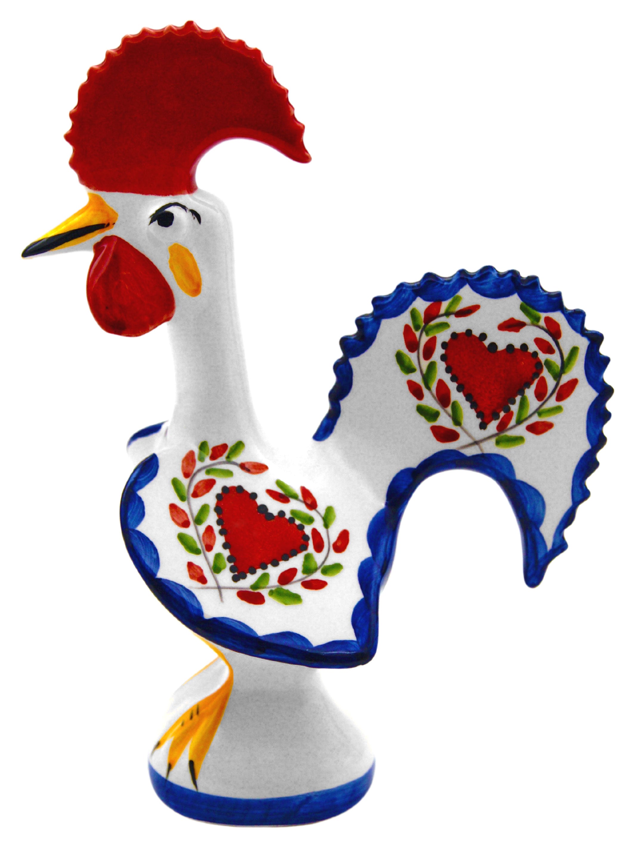 Hand Painted Traditional Portuguese Ceramic Rooster – Lusitano