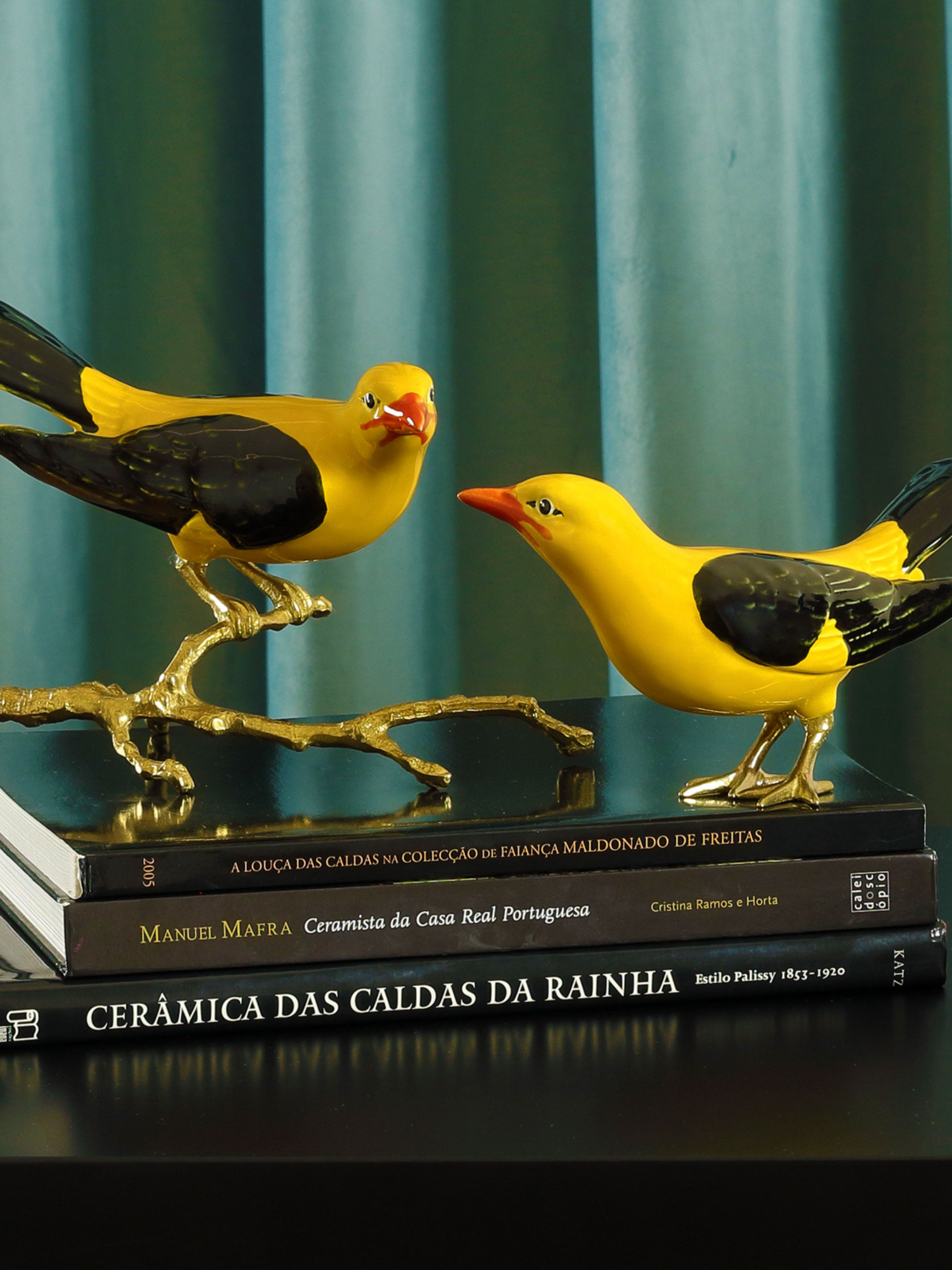 Hand Painted Portuguese Ceramic Decorative Bird - The creator of Golden Oriole