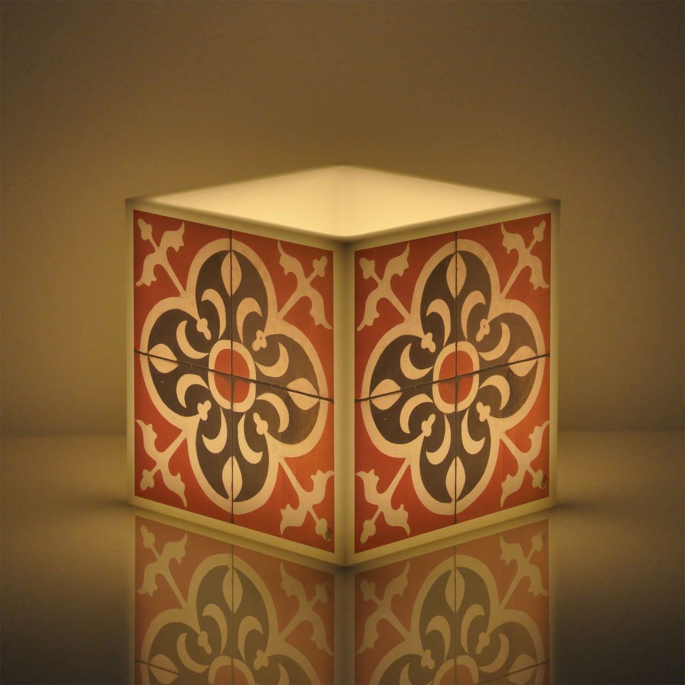 Candle In Handmade Portuguese Tiles Decorative Lantern Candlelight Holder Made in Portugal