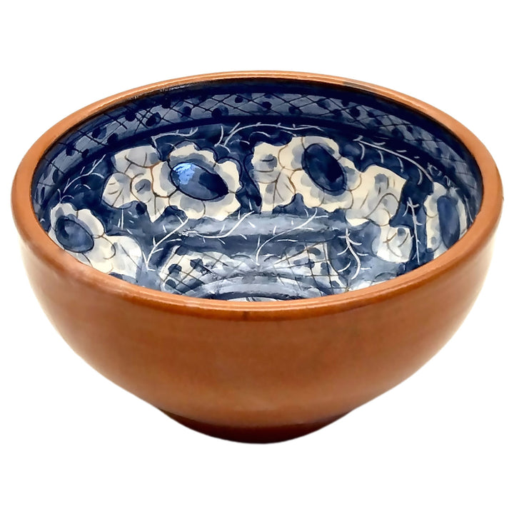 Handmade Hand Painted Portuguese Pottery Soup Bowls Blue – Set of 2