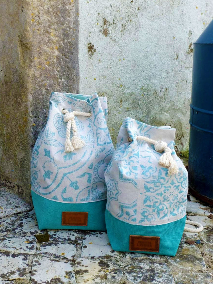 Handmade Portuguese Tiles Aqua Backpack