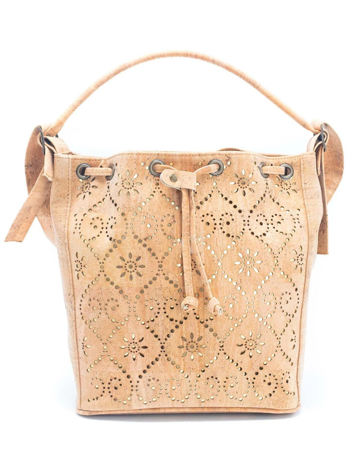 Handmade Vegan Portuguese Cork Purse Bucket Bag for Women