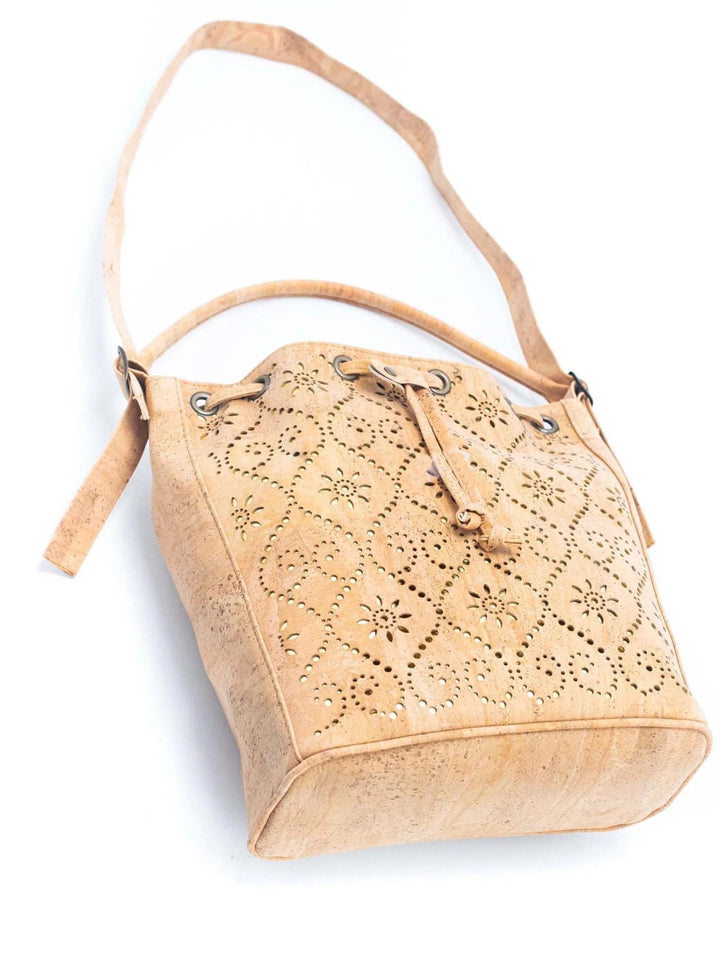 Handmade Vegan Portuguese Cork Purse Bucket Bag for Women
