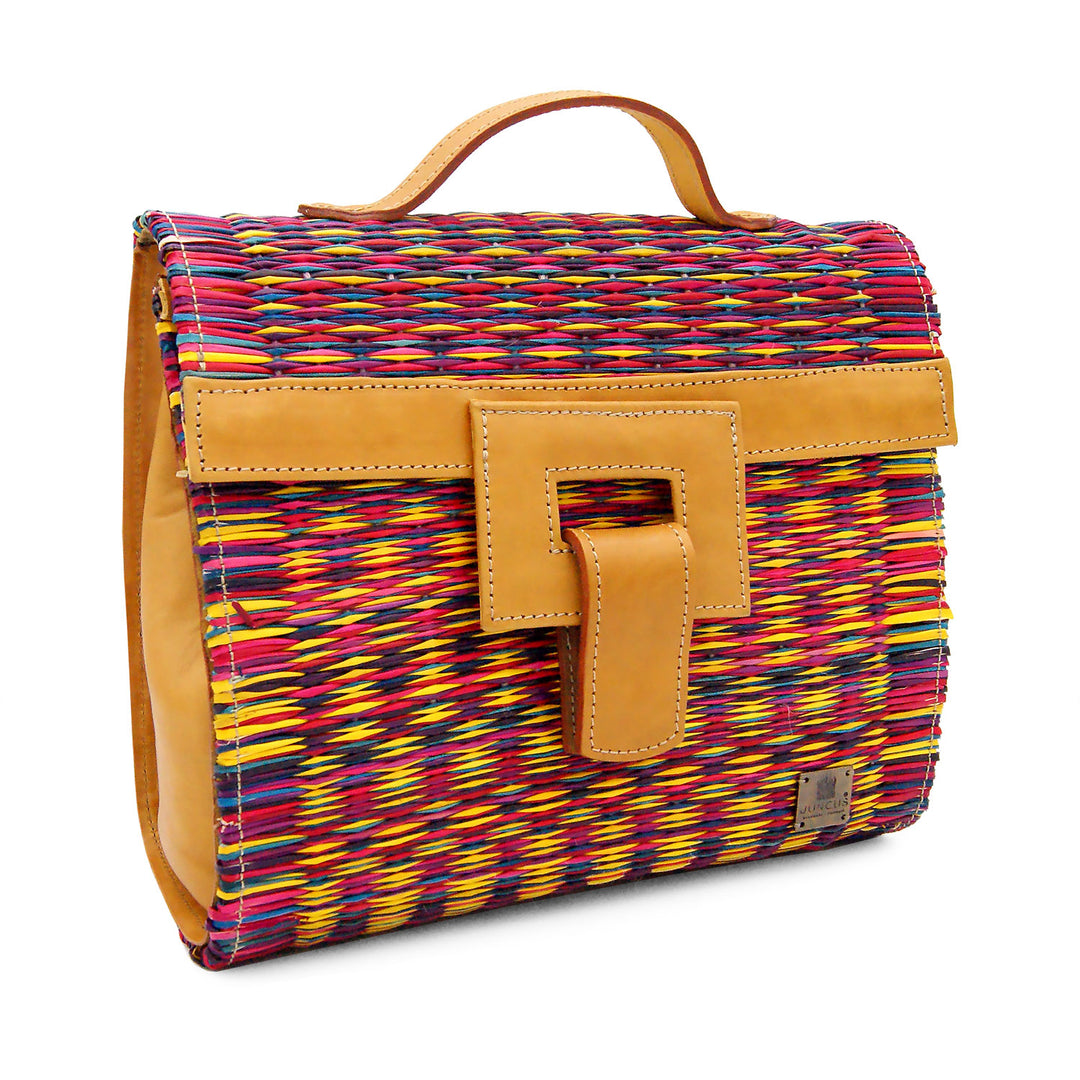 Handmade Wicker Straw Basket Backpack for Women Made in Portugal