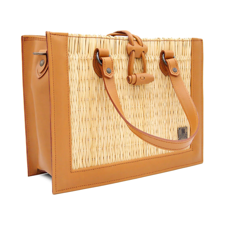 Handmade Wicker Straw Basket Handbag Purse for Women Made in Portugal