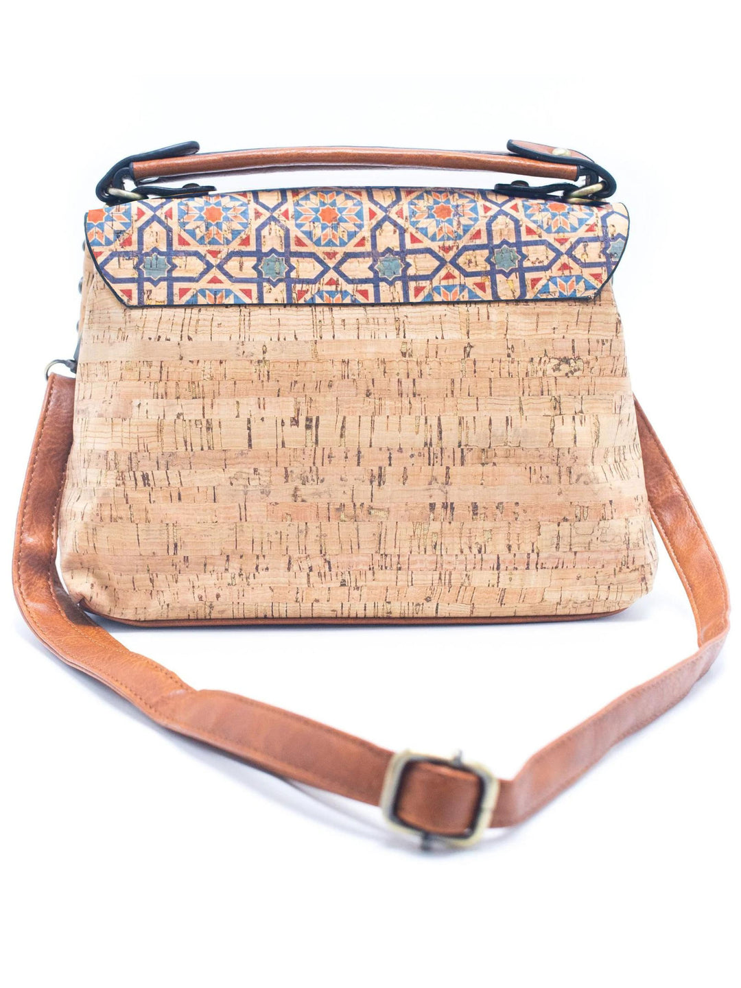 Mosaic Tiles Handmade Portuguese Cork Purse Crossbody Shoulder Bag