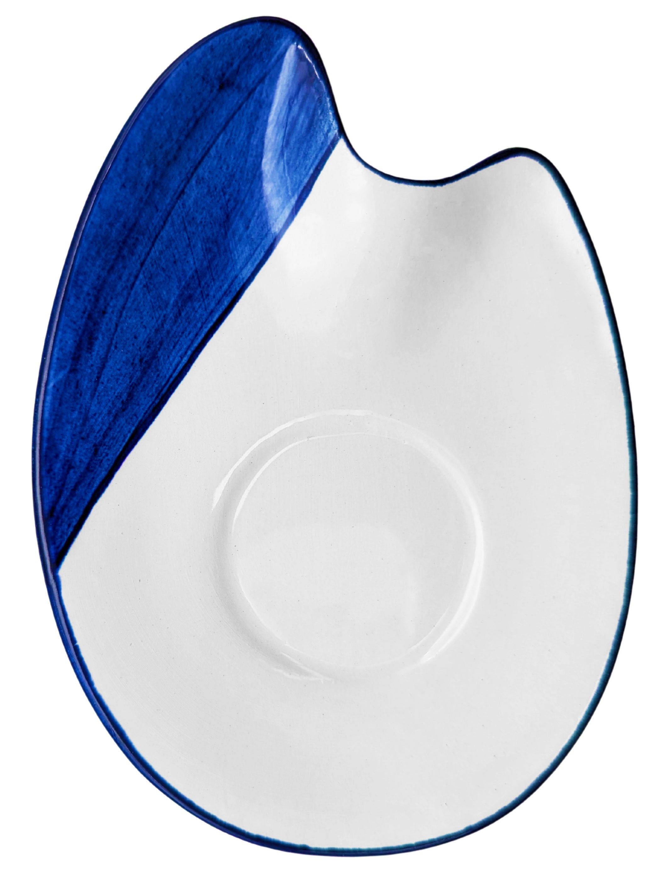 Portuguese Pottery Alcobaça Ceramic Hand Painted Coffee Espresso Cups – Set of 4