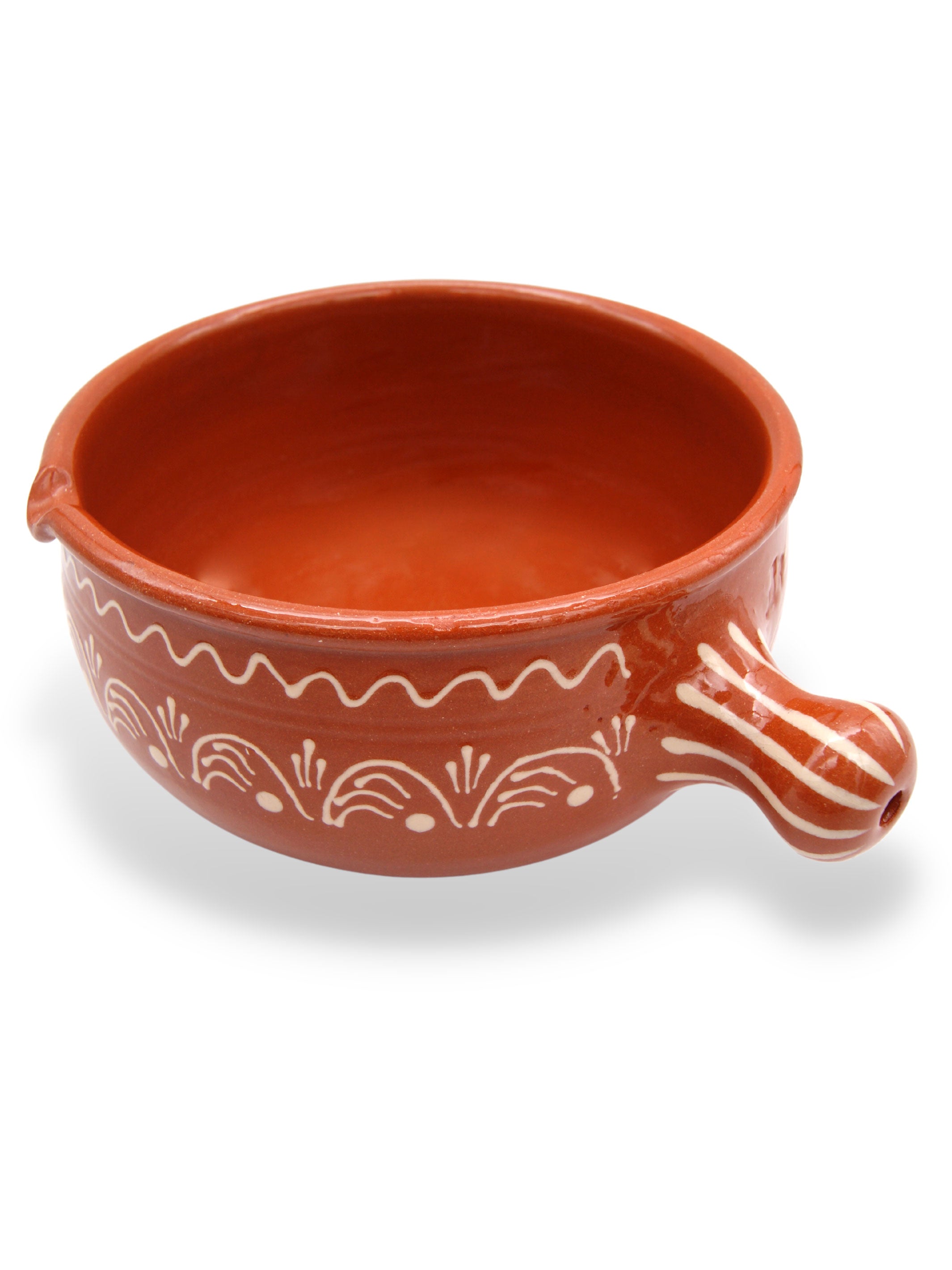 Portuguese Pottery Glazed Terracotta Cooking Pot Casserole