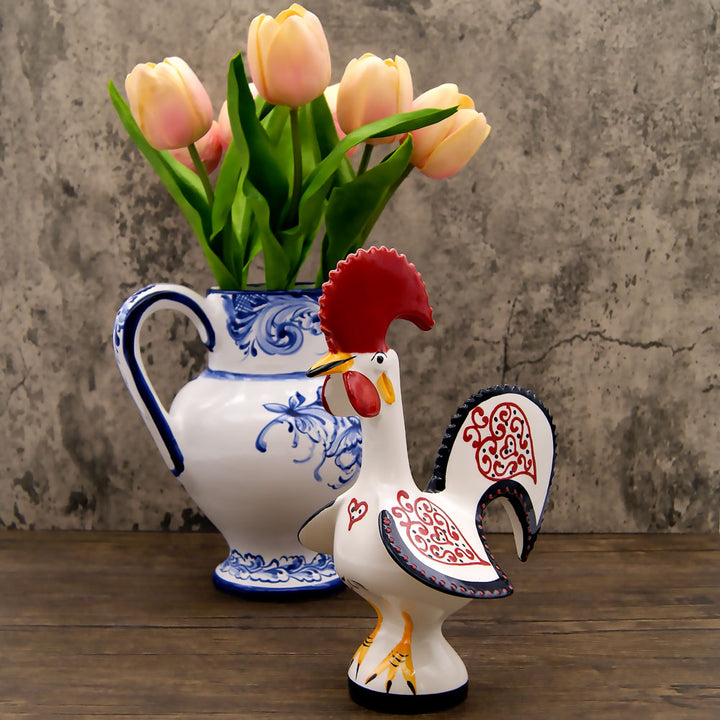 Hand Painted Traditional Portuguese Ceramic Rooster – Viana